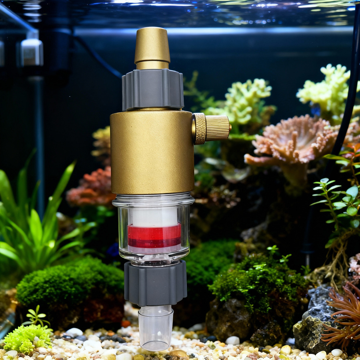 Aquarium Plant Utensils - QANVEE Externer CO2-Diffusor Zerstäuber Aquariumzubehör Fischbecken