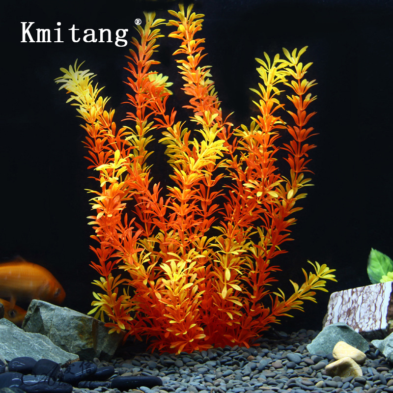 Aquarium Plant Grass - 100cm Tropische Pflanzen, Große Künstliche Wasserpflanzen,