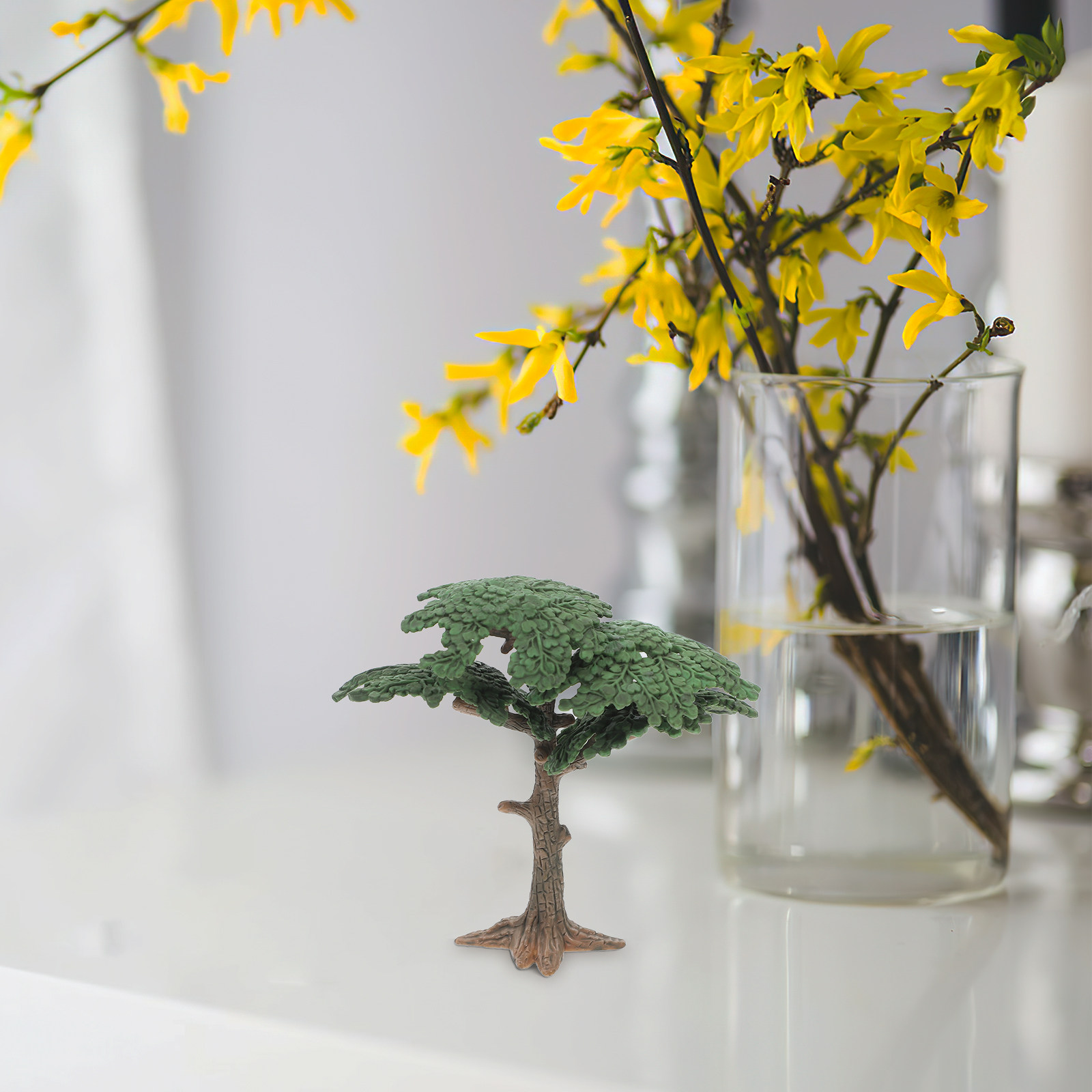 Aquarium Planted Tree - Realistische Künstliche Pflanze für Aquarium, Heim-