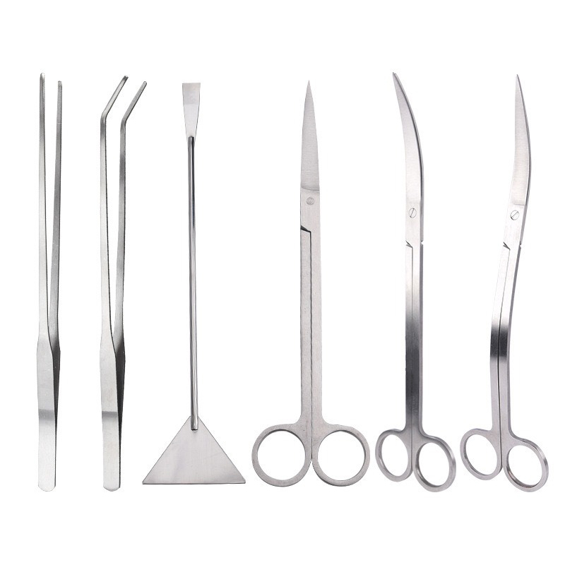 Aquarium Plant Utensils - Aquarium-Scheren und -Pinzetten, Wellenschere für Aquarienpflanzen,