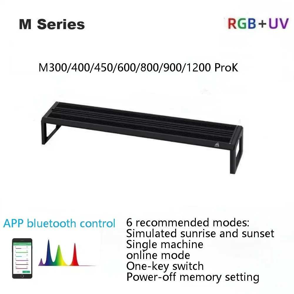 Aquarium Plant Grass - Week Aqua M Serie RGB+UV Wasserpflanzenlampe