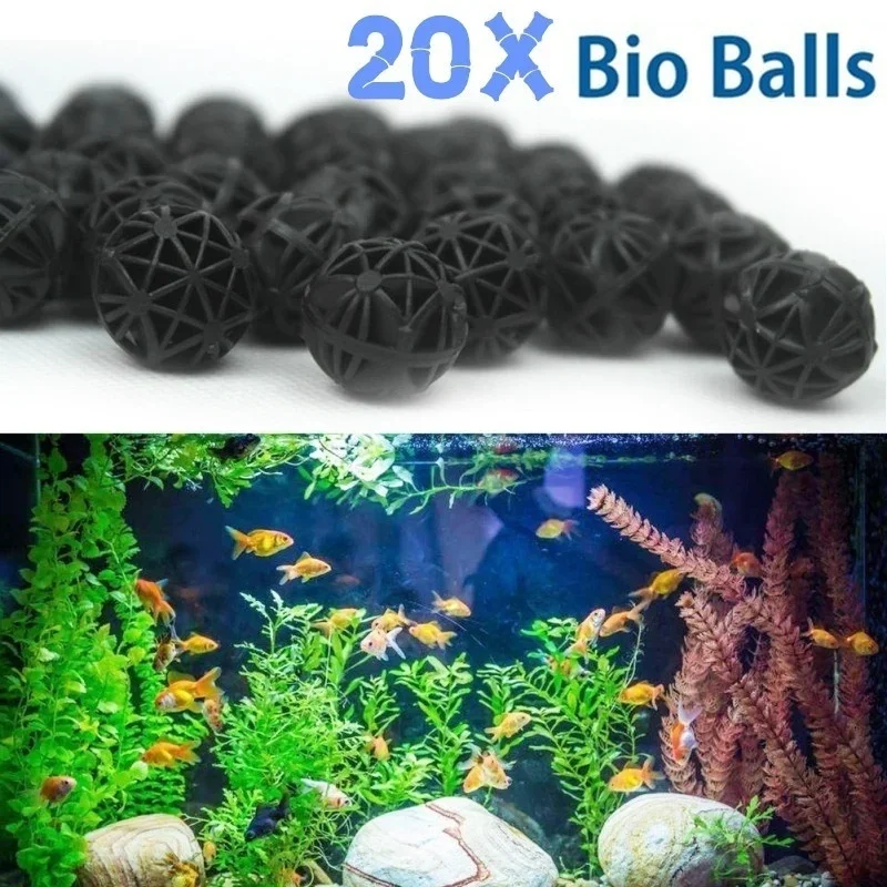 Planted Aquarium Media - 20Pcs 16mm Aquarium Filter Bio Bälle