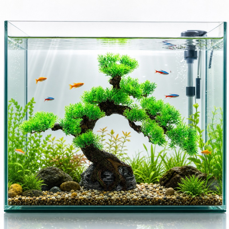 Harz-Kiefer, künstliches Wasse – Aquarium Planted Tree Bewertung und Preis