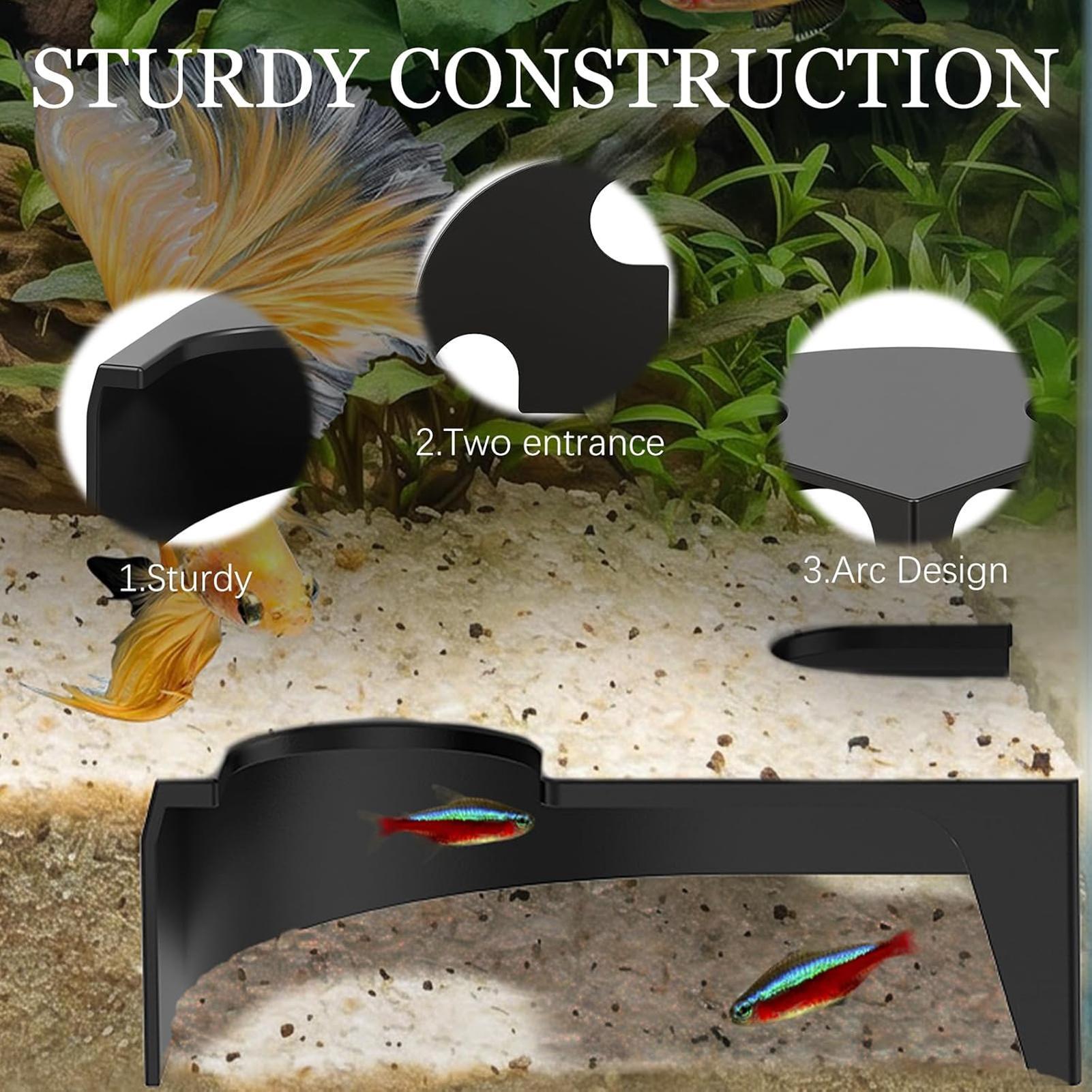 Aquarium-Höhlen-Eckdekor, klei – Non Planted Aquarium Fish Bewertung und Preis