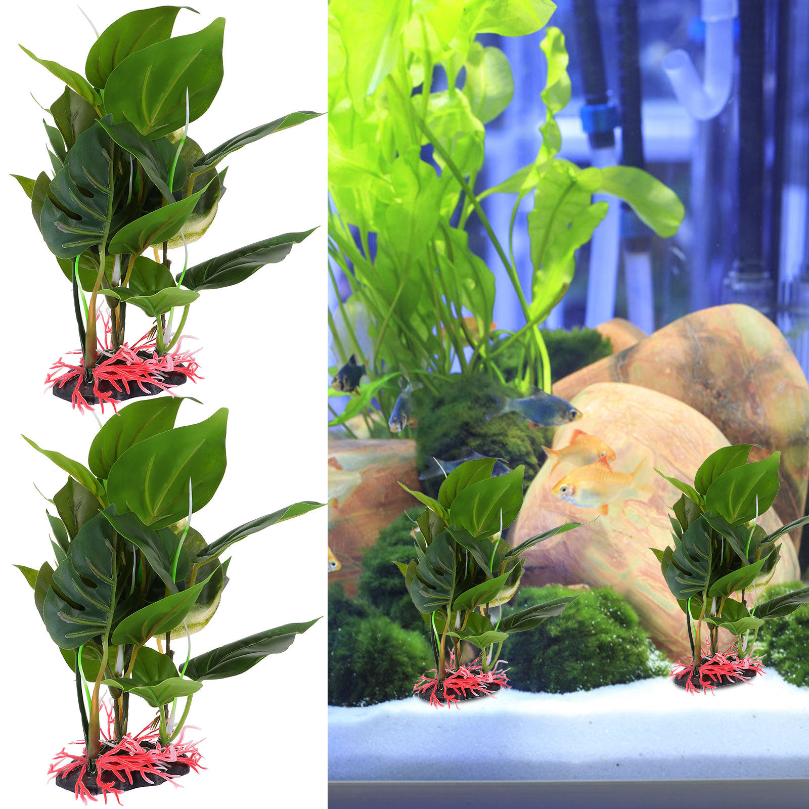Lebensechte Künstliche Grünpfl – Non Planted Aquarium Fish Bewertung und Preis