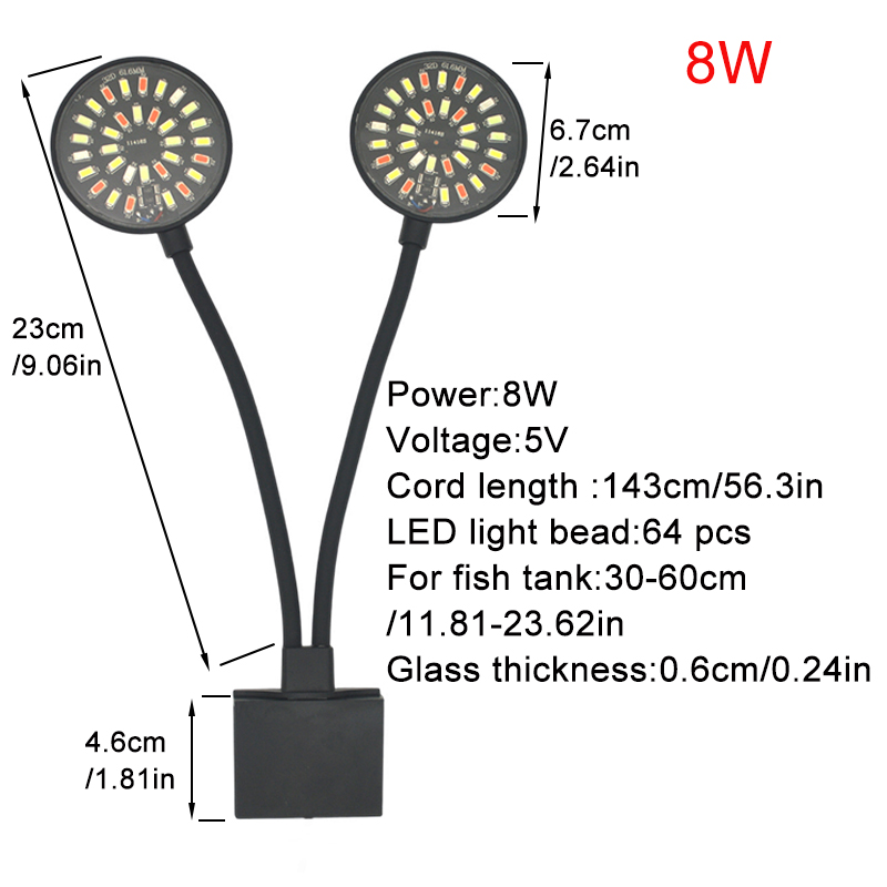 USB-Aquarium-LED-Licht, Aquari – Aquarium Plant Light Spectrum Bewertung und Preis