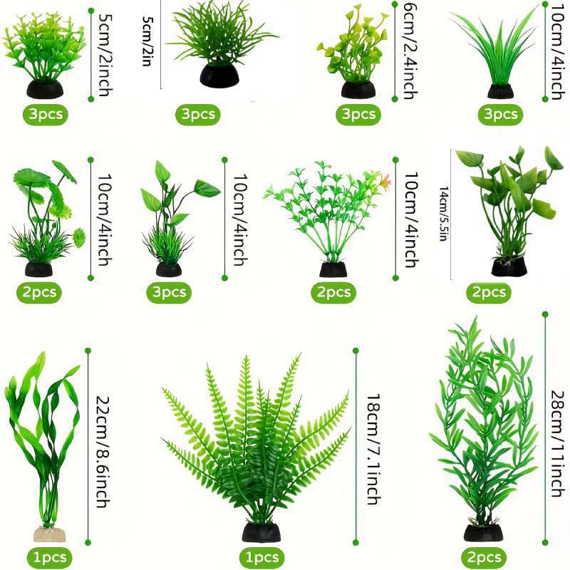 Aquarium-Dekor-Set, künstliche – Aquarium Plant Grass Bewertung und Preis